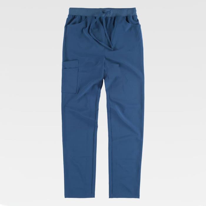 Pantalone con coulisse B6920 azzurro