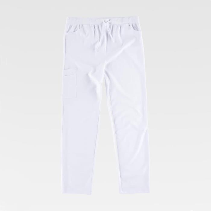 Pantalone con coulisse B6920 bianco