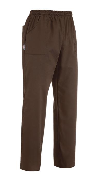 Pantalone Brown con Coulisse in Vita e Tasche a Toppa