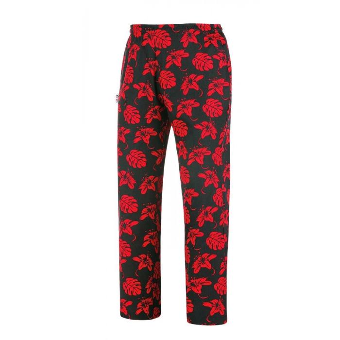 Pantalone Cuoco Coulisse Fantasy Ibiscus