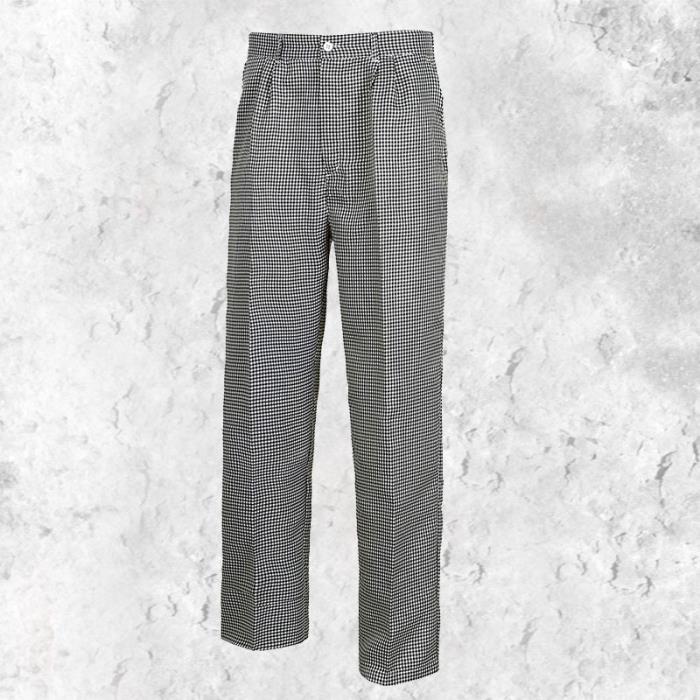 Pantalone cuoco unisex Bianco/Nero