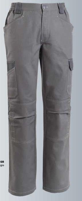 Pantalone da Lavoro Global Trading Colore Grigio 