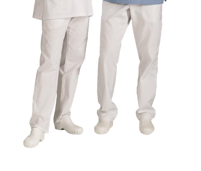 Pantalone Medicale Unisex - Modello Agdos, colore Bianco