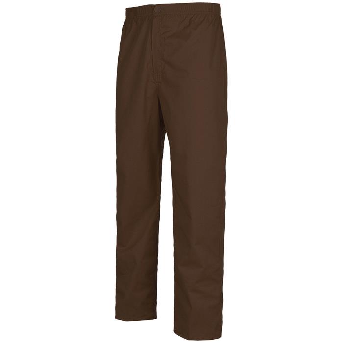 Pantalone sanitario unisex con elastico Marrone