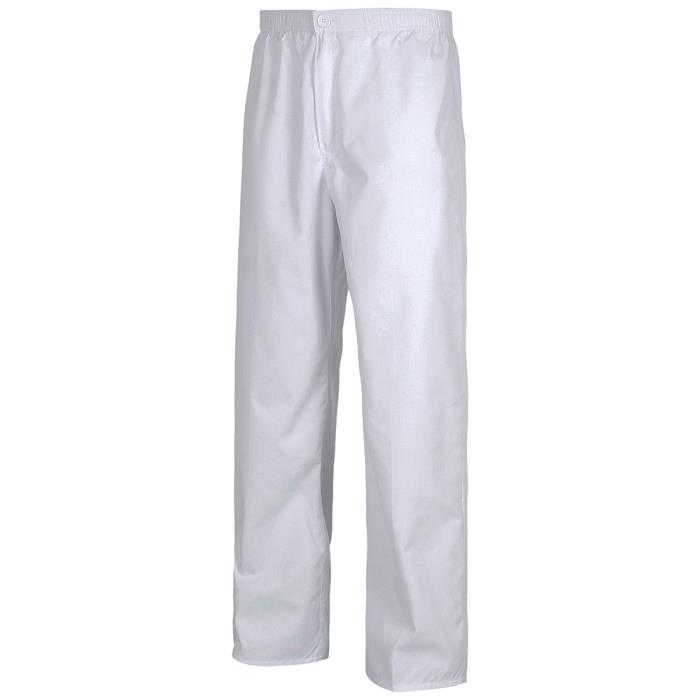 Pantalone sanitario unisex con elastico Bianco
