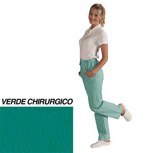 Pantalone sanitario unisex Achille Verde chirurgico