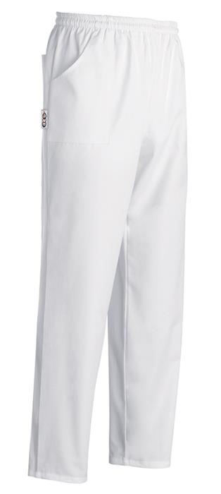 Pantalone White 100%  in Microfibra con Coulisse ed Elastico in Vita