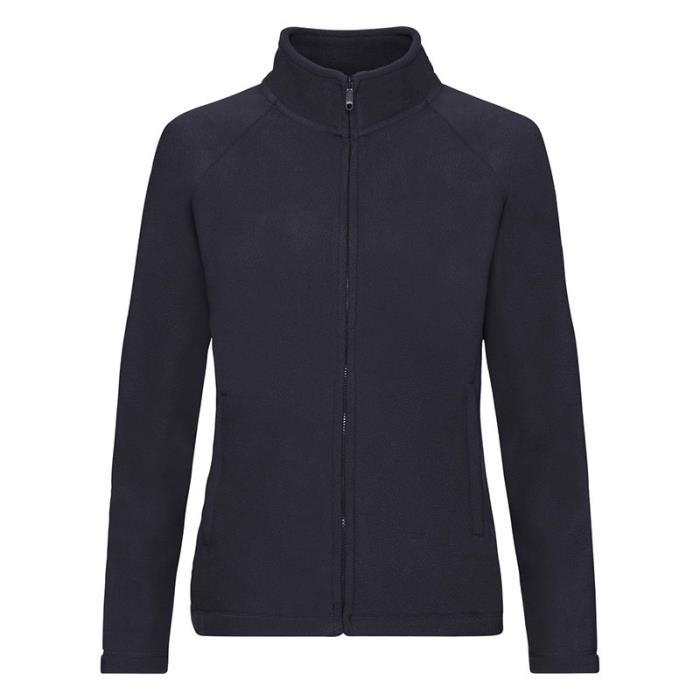 Pile zip lunga da donna Blu notte