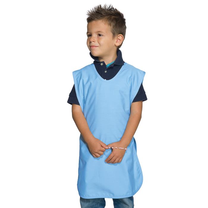 Grembiule bambini a Poncho Attività Scuola Materna - Azzurro