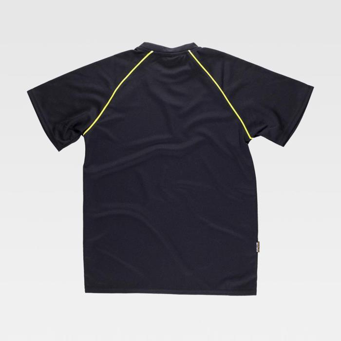 T-Shirt a manica corta S6640 Nero/Giallo