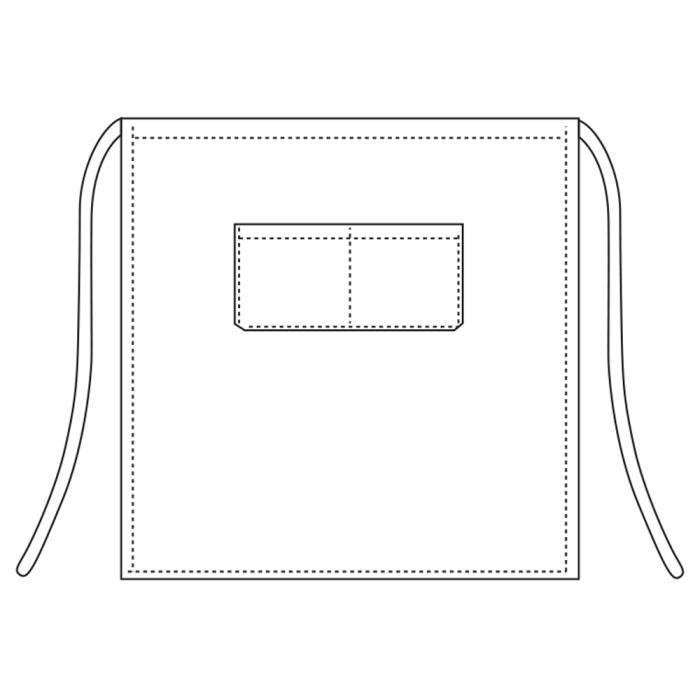 Falda vita con tascone Fantasia Iron 70x70 cm Ego Chef