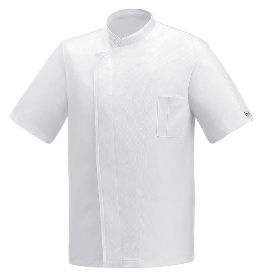 GIACCA PIZZAIOLO WHITE BLACK AIR PLUS M\M EGOCHEF MADE IN ITALY CHEF JACKET
