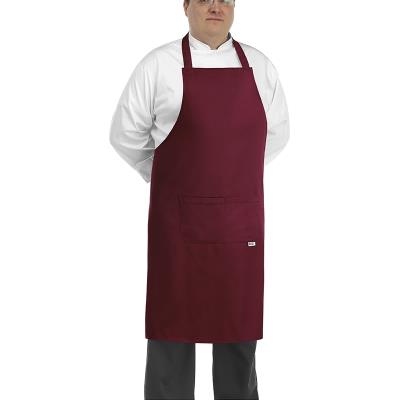 Grembiule Pettorina-Tascone Big Apron Bordeaux Taglie Forti Ego Chef