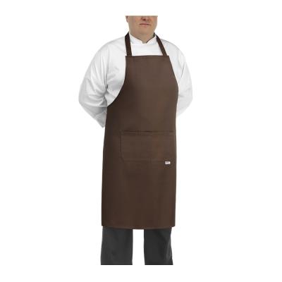 Grembiule Pettorina-Tascone Big Apron Brown Taglie Forti Ego Chef