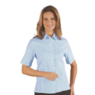 Camicetta donna Kyoto manica corta riga azzurra