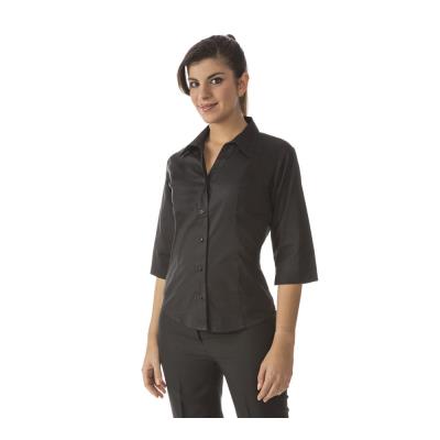 Camicia da Donna Nero manica 3/4 modello Elastic Lara