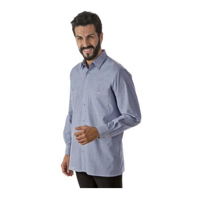 Camicia da Uomo Azzurro manica lunga Chambray Elba ML