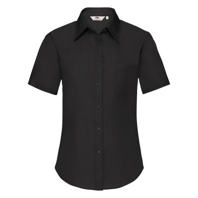 Camicia da donna maniche corte Nero