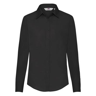 Camicia da donna manica lunga Nero