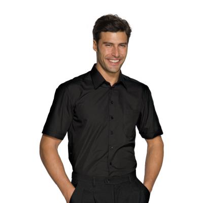 Camicia unisex Nevada Nero | Manica Corta | Stretch