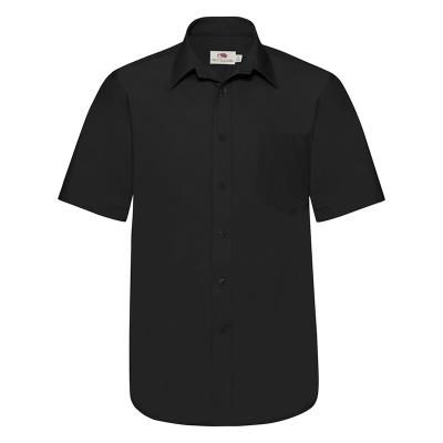 Camicia da uomo manica corta Nero