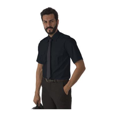 Camicia da Uomo Nero manica corta modello Manila Pilota MM