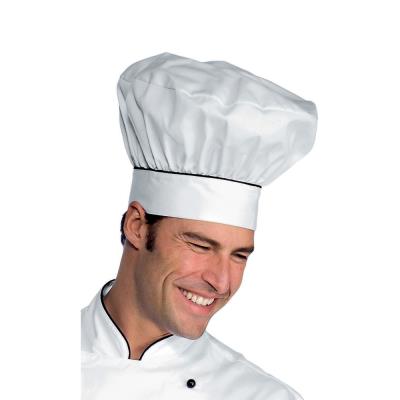 Cappello Cuoco Bianco+Nero | 100% Cotone