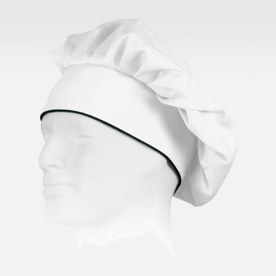 Cappello da cuoco con chiusura regolabile M603 Bianco/Nero