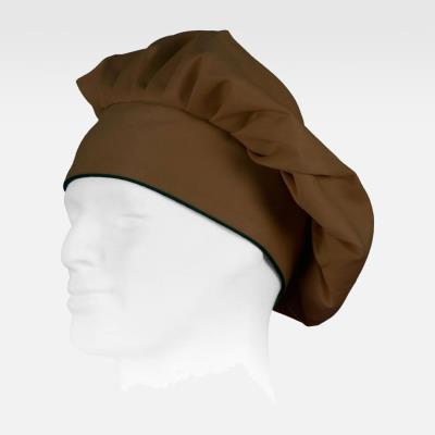 Cappello da cuoco con chiusura regolabile M603 Marrone/Nero