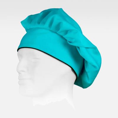 Cappello da cuoco con chiusura regolabile M603 Turchese/Nero