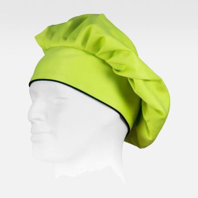 Cappello da cuoco con chiusura regolabile M603 Verde lime/Nero