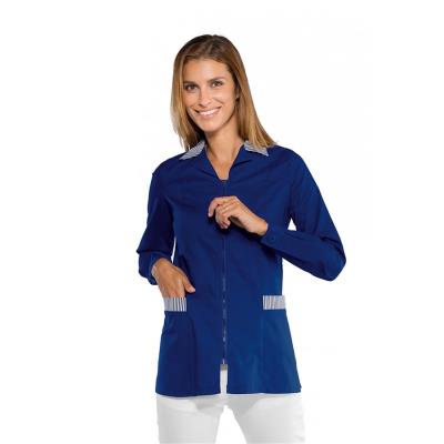 Casacca scolastica Barcellona Blu/Riga Blu | Manica lunga