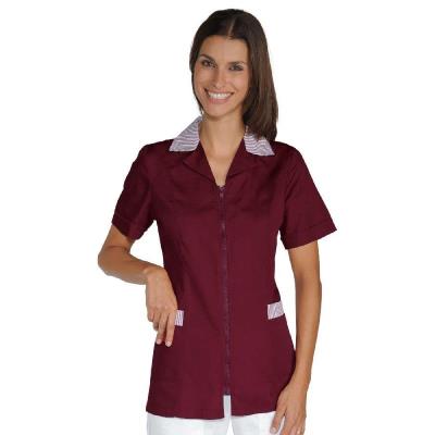 Casacca scolastica Barcellona Bordeaux/Riga Bordeaux | Manica corta