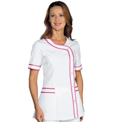 Casacca sanitaria donna Brasilia Bianco/Fuxia