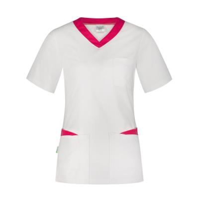 Casacca donna Paola bianco/fucsia