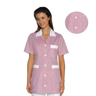 Casacca Marbella Riga Rosa | 65% Poliestere 35% Cotone | Manica corta