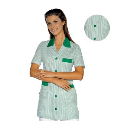 Casacca Marbella Riga Verde | 65% Poliestere 35% Cotone | Manica corta