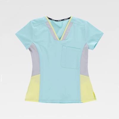 Casacca medica B6951 Turchese chiaro/Grigio chiaro/Giallo chiaro