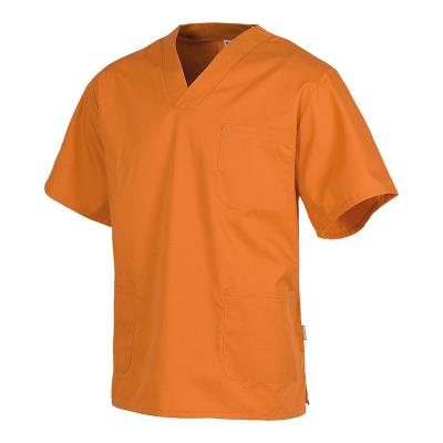 Casacca medica unisex a maniche corte Arancio