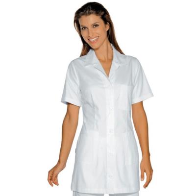 Casacca scolastica donna Marbella Bianca Cotone Satin