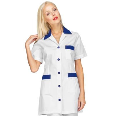 Casacca scolastica donna Marbella Bianco/Blu Cina