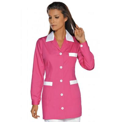 Casacca scolastica Marbella Fuxia/Bianco | Manica lunga