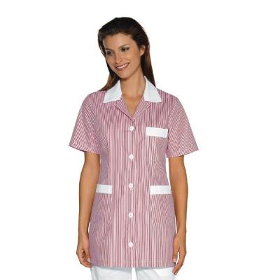 Casacca scolastica Marbella Rigato Rosa/Bianco | Manica corta