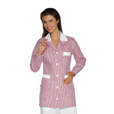 Casacca scolastica Marbella Rigato Rosa/Bianco | Manica lunga