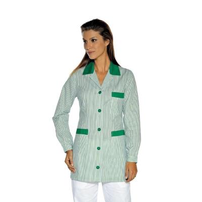 Casacca scolastica Marbella Rigato Verde/Bianco | Manica lunga