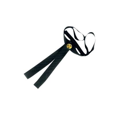 Fiocco Nero con inserto dorato | Taglia Unica