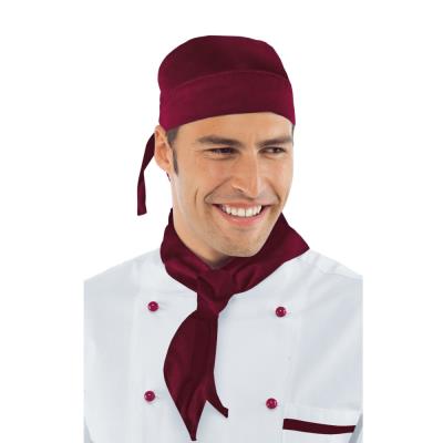 Foulard Cuoco Bordeaux | 65% Poliestere 35% Cotone