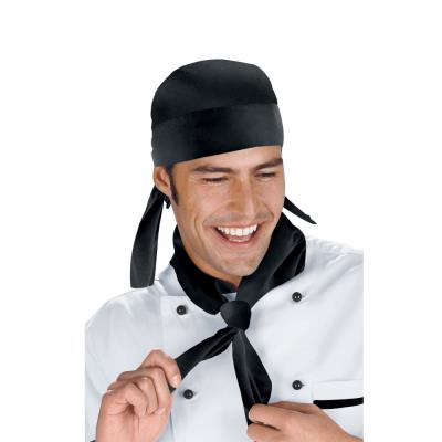 Foulard Cuoco Nero | 65% Poliestere 35% Cotone