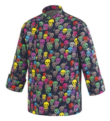 Giacca Cuoco Fantasy Color Skulls Ego Chef