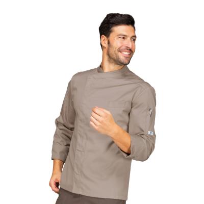 Giacca Cuoco unisex Bilbao Tortora | Manica Lunga